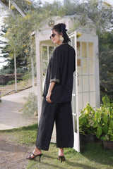Luxe Noir by Madiha Gohar Stitched Summer Suit-Radiance Glimmer