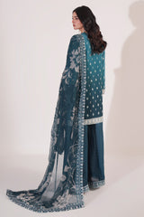 Mahroosh By Guzel Stitched 3 Piece Formals Chiffon Suit-05-Raha