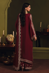 Suroor By Ramsha Unstitched 3 Piece Festive Formals Suit-SR-103 Laal