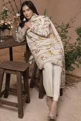 Raya By Humdum Unstitched 3 Piece Printed Khaddar Collection'2024-D-04