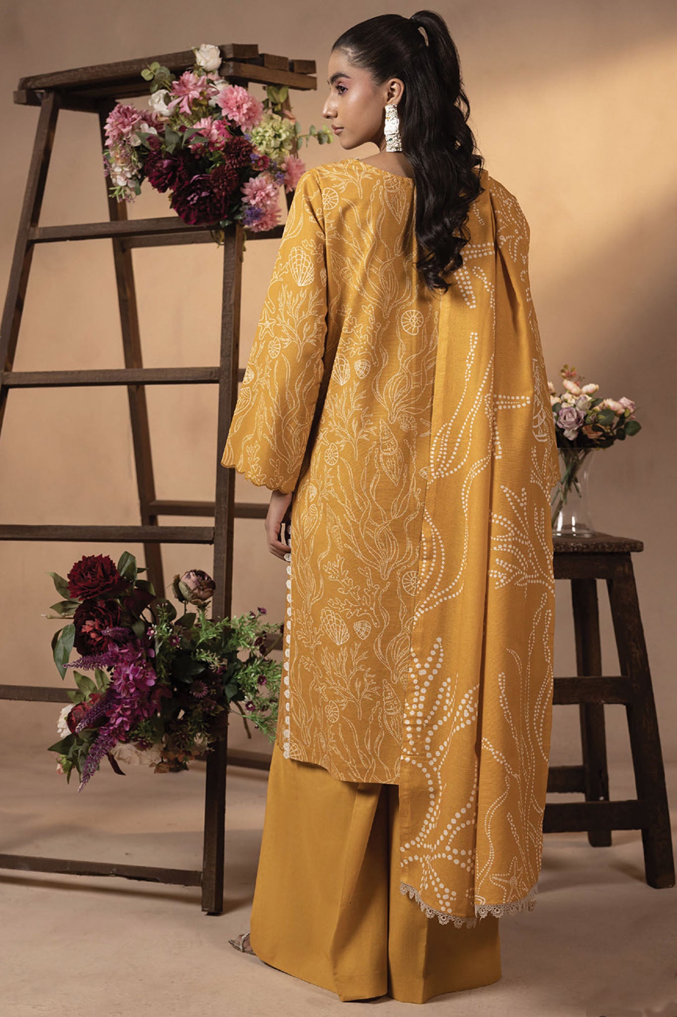 Raya By Humdum Unstitched 3 Piece Printed Khaddar Collection'2024-D-05