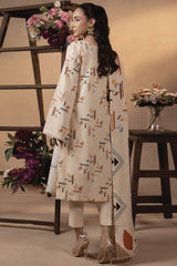 Raya By Humdum Unstitched 3 Piece Printed Khaddar Collection'2024-D-10