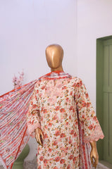 Mummmy & Me By Suntex Stitched 3 Piece Emb Chikankari Lawn Suit-OS-2640