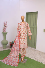Mummmy & Me By Suntex Stitched 3 Piece Emb Chikankari Lawn Suit-OS-2640