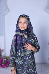 Mummy & Me By Suntex Stitched 3 Piece Kids Emb Chikankari Lawn Suit-SH-2637