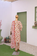 Mummmy & Me By Suntex Stitched 3 Piece Emb Chikankari Lawn Suit-OS-2640