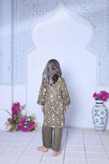 Mummy & Me By Suntex Stitched 3 Piece Kids Emb Chikankari Lawn Suit-SH-2636
