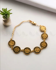 Renegade Gold Toned Logo Link Bracelet - Zeesy Jewellery