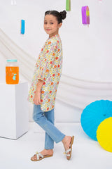 Ochre Clothing Stitched 1 Piece Digital Printed Cotton Lawn Kids Kurta-OCH-CLDPK-3