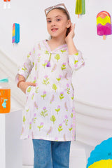 Ochre Clothing Stitched 1 Piece Digital Printed Cotton Lawn Kids Kurta-OCH-CLDPK-10