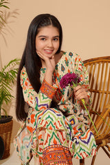 Ochre Clothing Girls Co-ords Swiss Lawn Digital Printed 2 Pc Suit