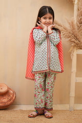 Ochre Clothing Toddlers Eastern Swiss Lawn Digital Printed 3 Pc Suit