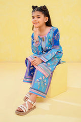 Ochre Clothing Stitched 2 Piece Digital Printed Poly Lawn Kids Suit-OCH-PLDP2-1Y-6