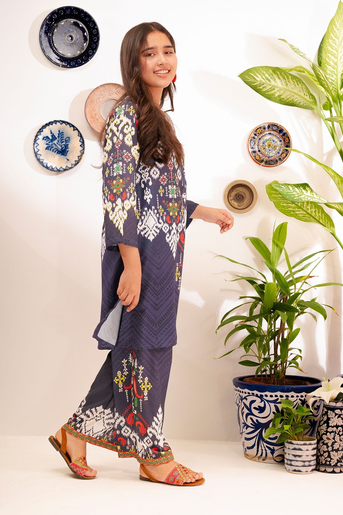 Ochre Clothing Swiss Lawn Digital Printed 2 Pc Suit