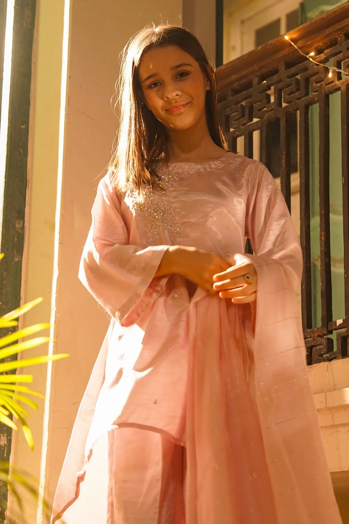 Best Cotton Silk Hand Adda Work 3 Pc Suit - Wear Ochre -