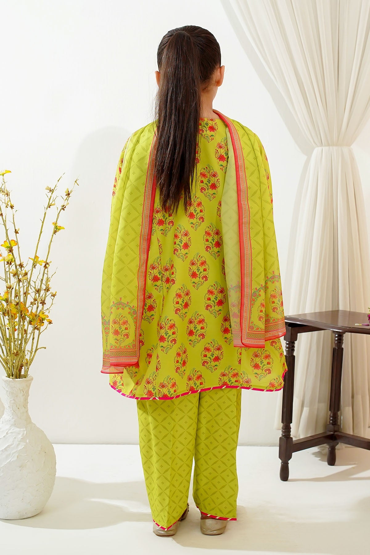 Ochre Clothing Toddlers Eastern Swiss Lawn Digital Printed 3 Pc Suit