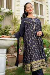 Cotton Karandi Printed 3 Pc Suit - Wear Ochre