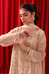 Ochre Clothing Stitched 3 Piece Luxury Emb Chiffon Collection'2025-SOF-05