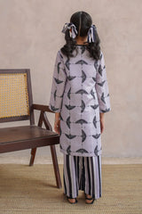 Ochre Clothing Girls Co-ords Swiss Lawn Digital Printed 2 Pc Suit