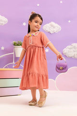 Ochre Clothing Kids Toddlers-Chambray Cotton Dress-INWD-23