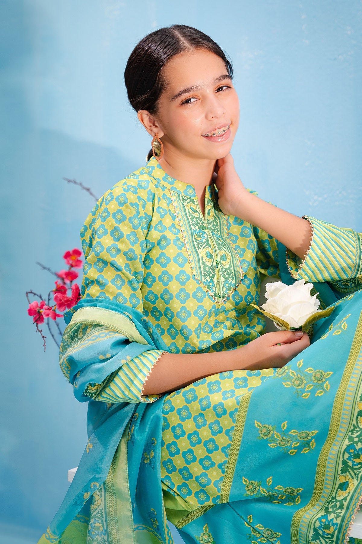 Ochre Clothing Swiss Lawn Digital Printed 3 Pc Suit