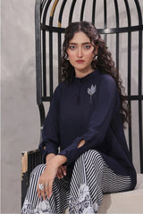 Ochre Clothing Women's Casual -Georgette Hand Adda Work 2 Pc Suit-SOWC-12