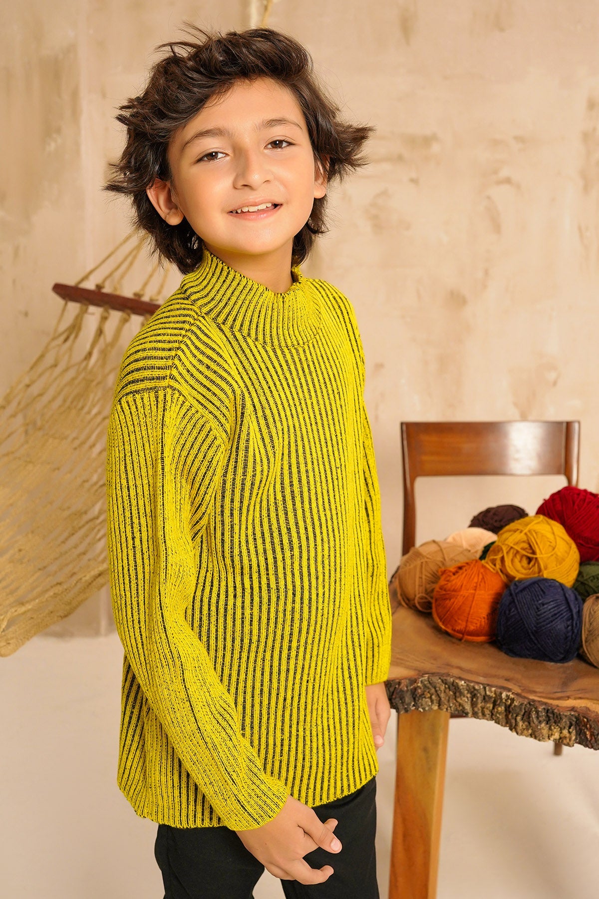 Cotton Viscose Sweater - Wear Ochre