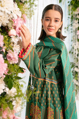 Ochre Clothing Kids-Herringbone Digital Printed 3 Pc Suit-CORF-32