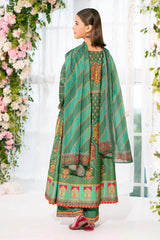 Ochre Clothing Kids-Herringbone Digital Printed 3 Pc Suit-CORF-32