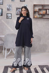 Ochre Clothing Women's Casual -Georgette Hand Adda Work 2 Pc Suit-SOWC-12