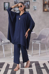 Ochre Clothing Women's Casual -Dobby Cotton 2 Pc Suit-SOWC-11B