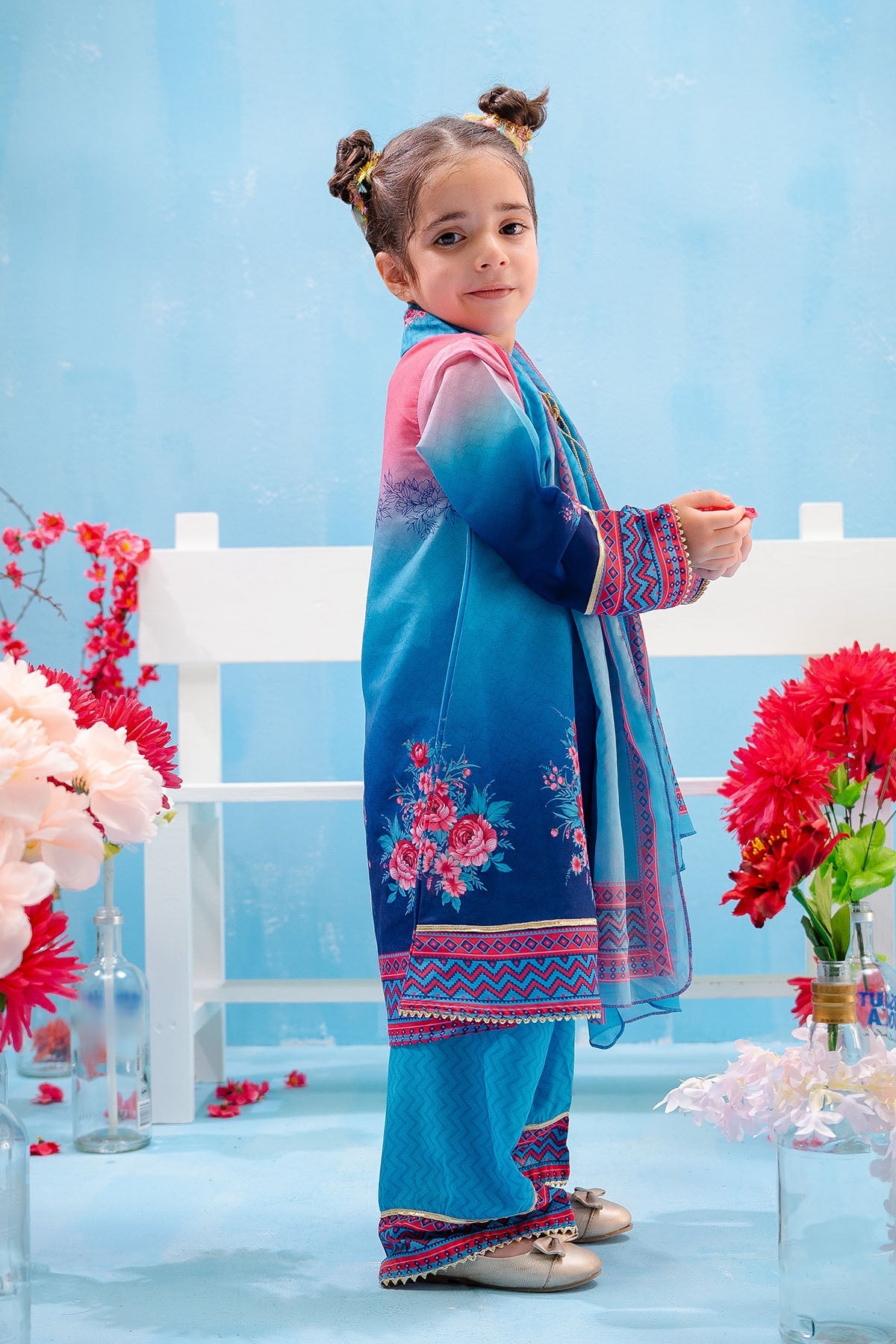 Ochre Clothing Swiss Lawn Digital Printed 3 Pc Suit