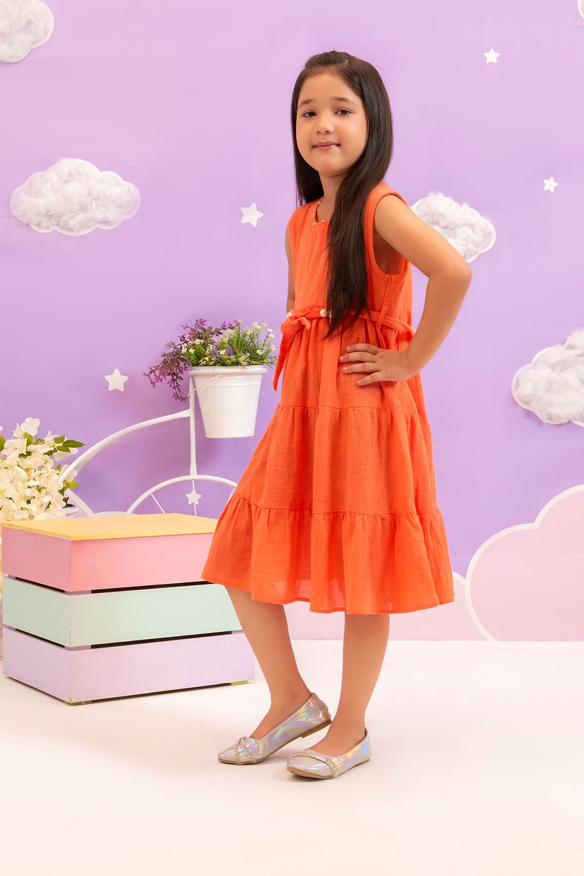 Ochre Clothing Chambray Cotton Dress
