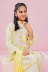 Ochre Clothing Stitched 3 Piece Cotton Emb Kids Suit-OCH-CE3PS-175206111675776
