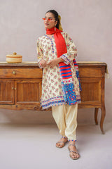 Ochre Clothing Girls Full Suits Swiss Lawn Digital Printed 3 Pc Suit