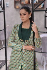 Ochre Clothing Women's Casual -Printed Georgette 2 Pc Suit-SOWC-09B