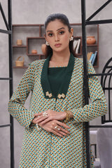 Ochre Clothing Women's Casual -Printed Georgette 2 Pc Suit-SOWC-09B