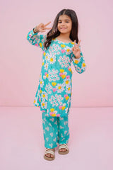 Ochre Clothing Stitched 2 Piece Digital Printed Cotton Lawn Kids Suit-OCH-CLDP2-1Y-10