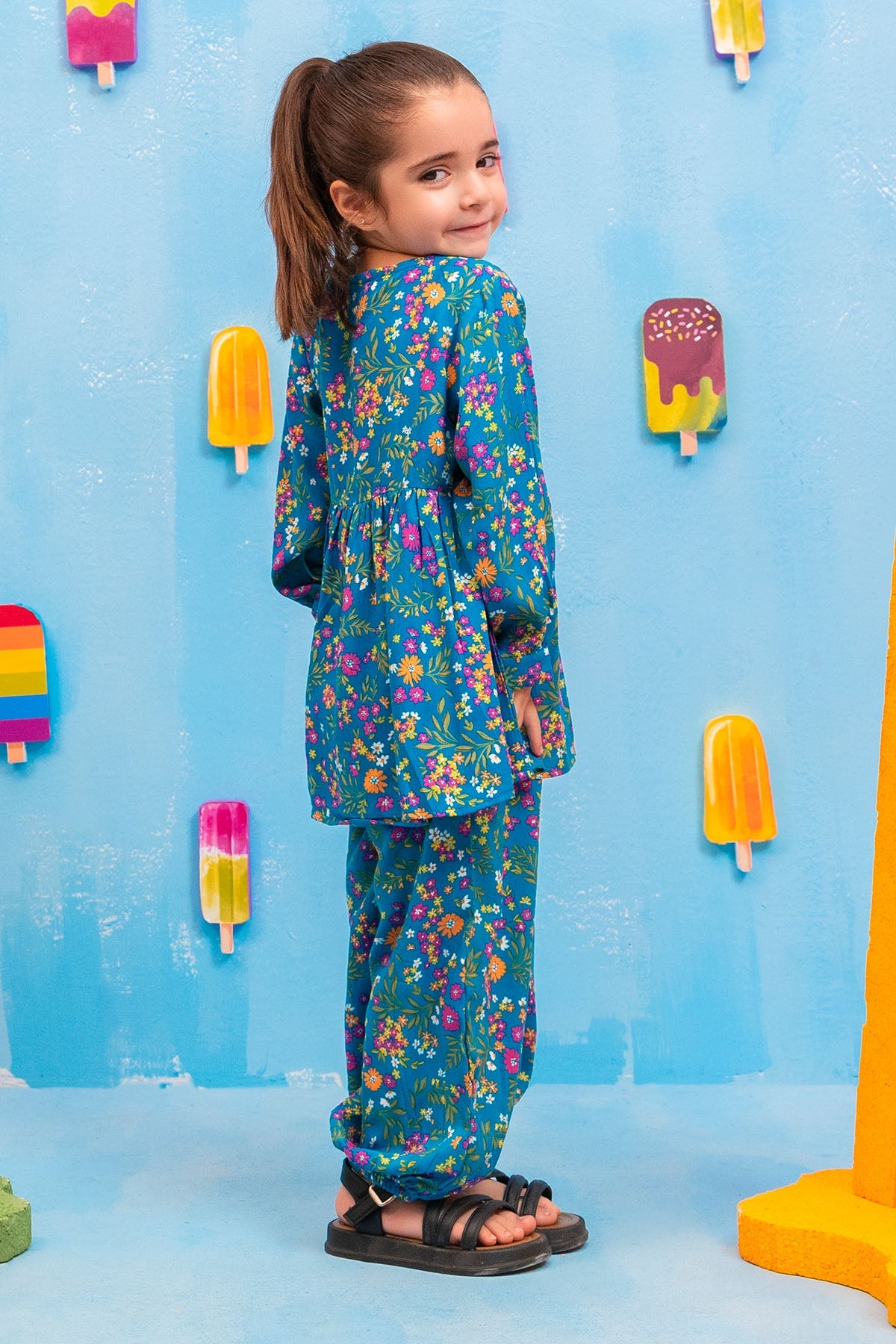 Ochre Clothing Printed Boski Linen 2 Pc Suit