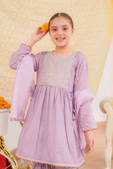 Ochre Clothing Stitched 3 Piece Emb Cotton Silk Collection'2025-SHD-17