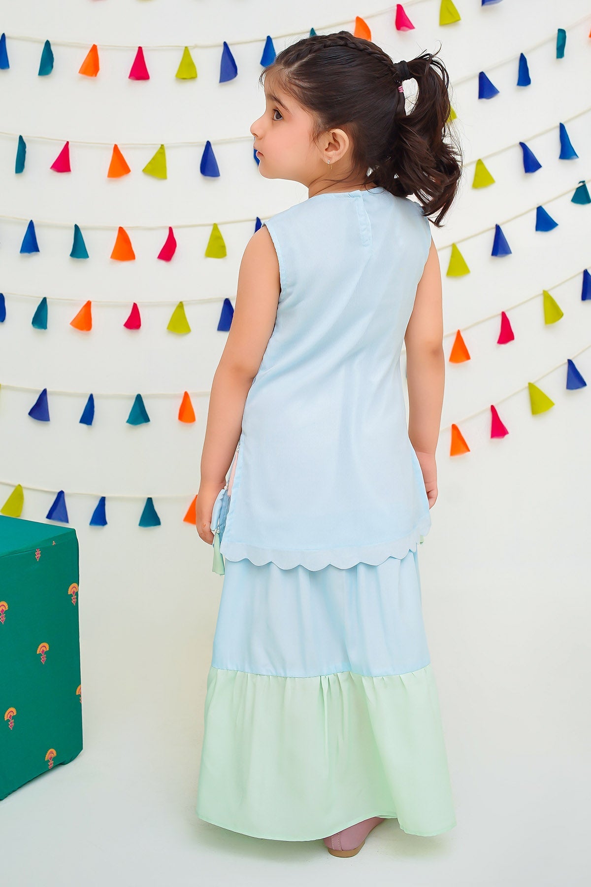 Chiffon Hand Adda Work 3 Pc Suit - Wear Ochre