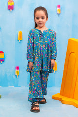 Ochre Clothing Printed Boski Linen 2 Pc Suit
