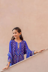 Ochre Clothing Girls Full Suits Swiss Lawn Digital Printed 3 Pc Suit