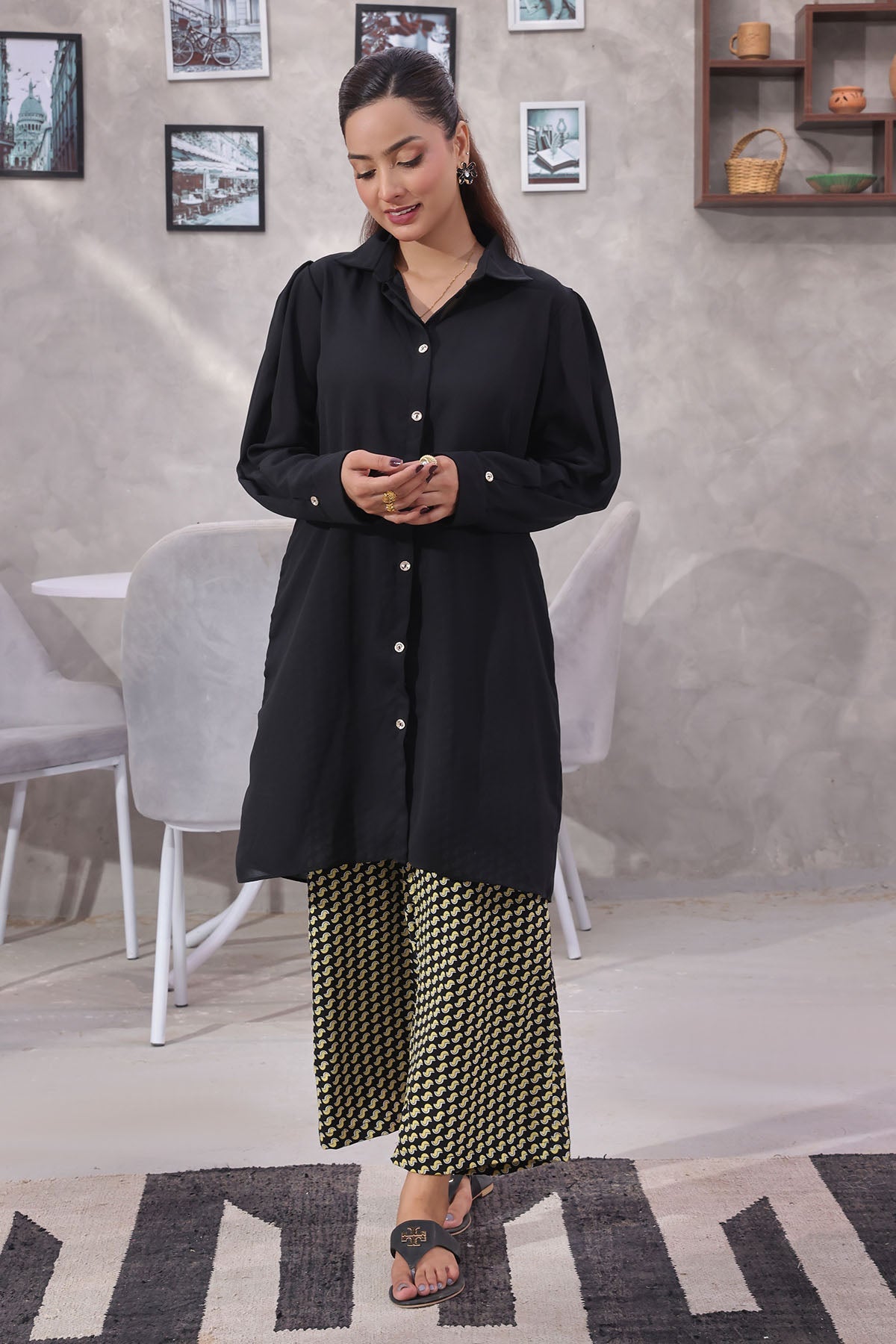 Ochre Clothing Georgette Women's 2 Pc Suit