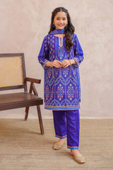 Ochre Clothing Girls Full Suits Swiss Lawn Digital Printed 3 Pc Suit