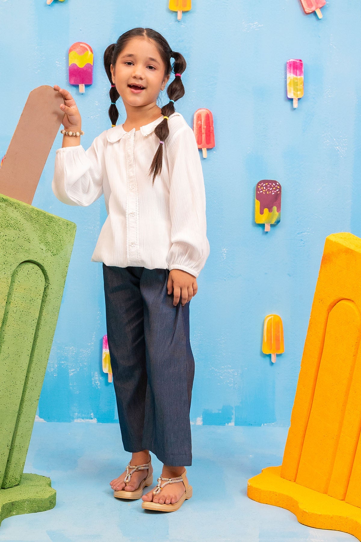 Ochre Clothing Cotton Cheese Cloth 2 Pc Suit