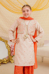 Ochre Clothing Stitched 3 Piece Emb Cotton Silk Collection'2025-SHD-16