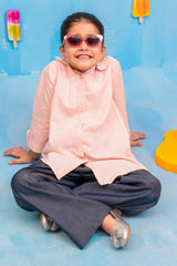 Ochre Clothing Kids Toddlers-Pin Stripes Cotton 2 Pc Suit-INWC-07