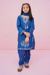 Ochre Clothing Stitched 3 Piece Cotton Emb Kids Suit-OCH-CE3PS-1Y-176320127230561