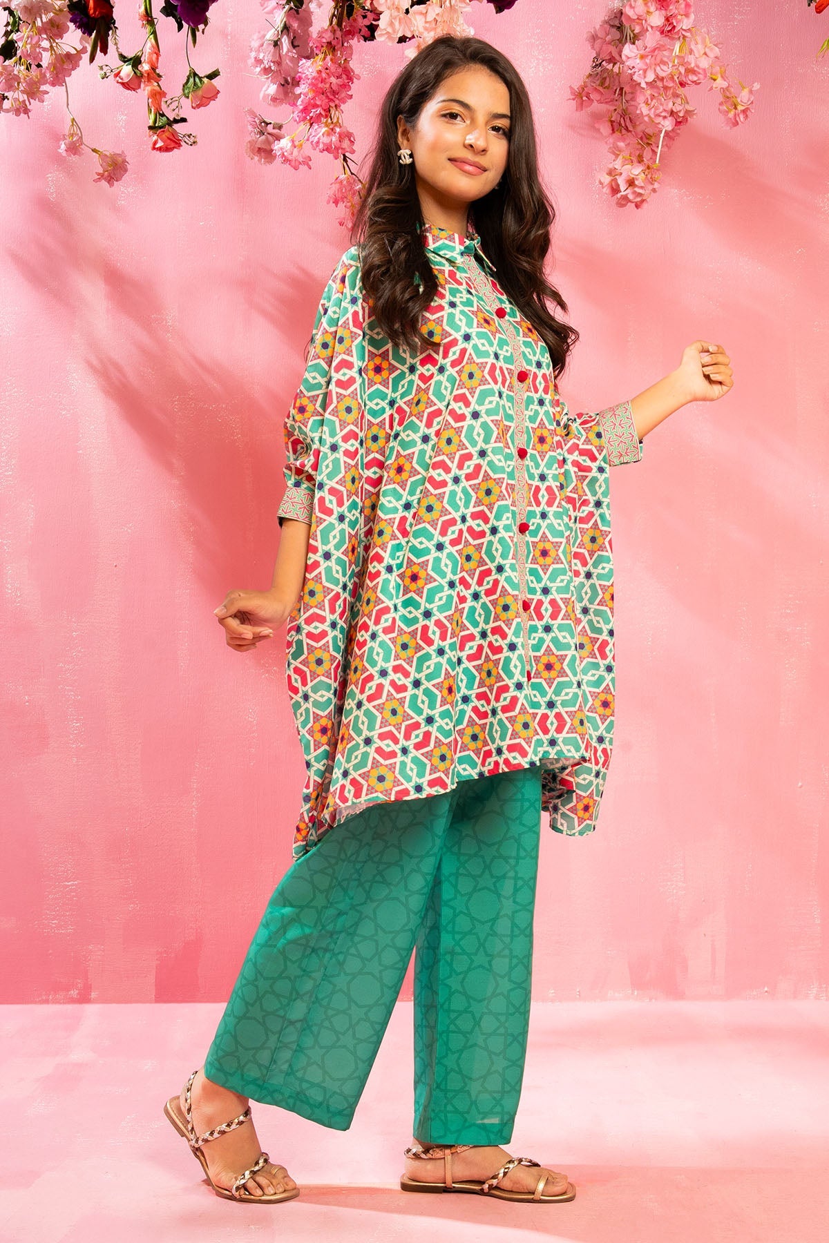 Ochre Clothing Swiss Lawn Digital Printed 2 Pc Suit